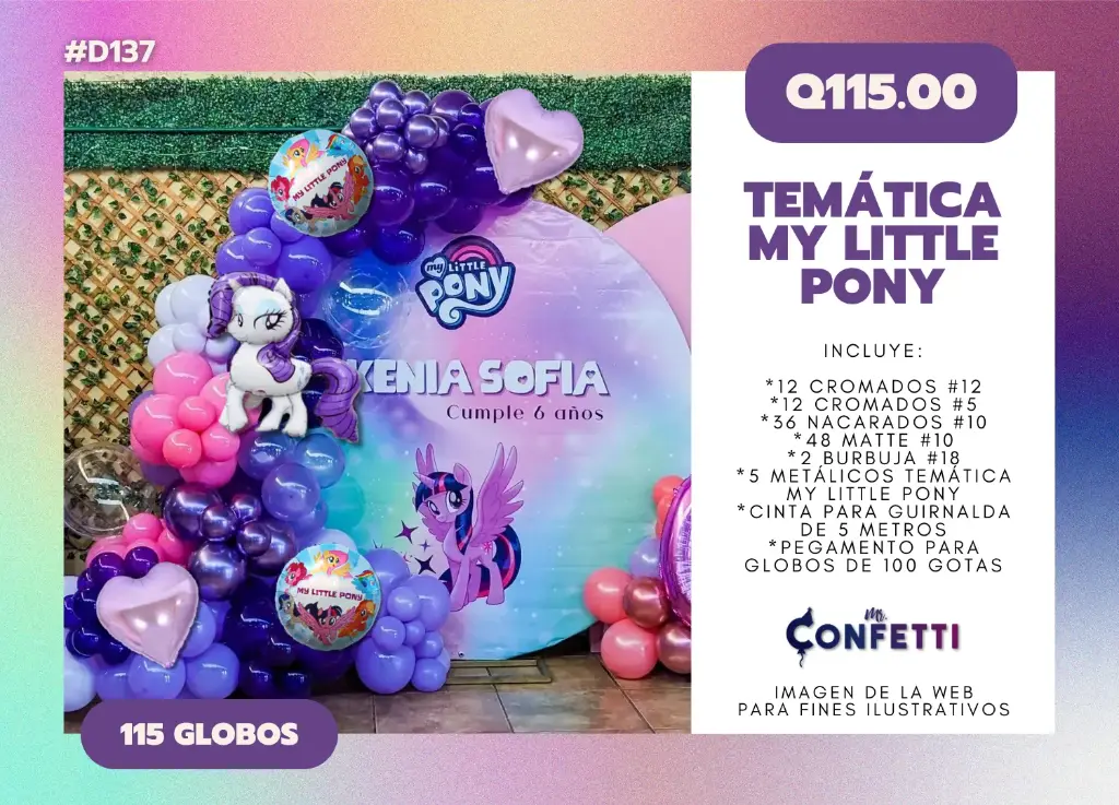 Set de Guirnalda My Little Pony #D137