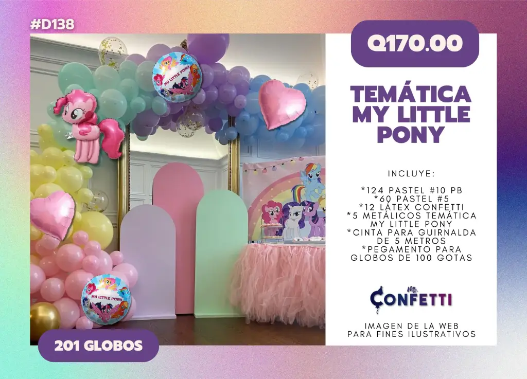 Set de Guirnalda My Little Pony #D138