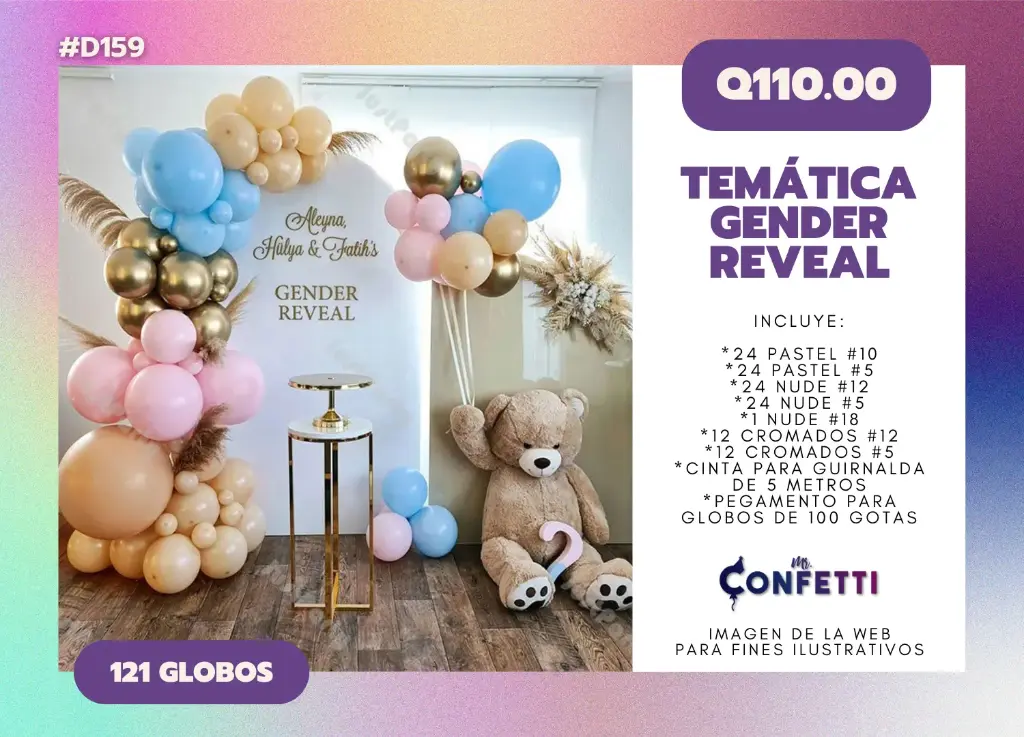 Set de Guirnalda Gender Reveal #D159