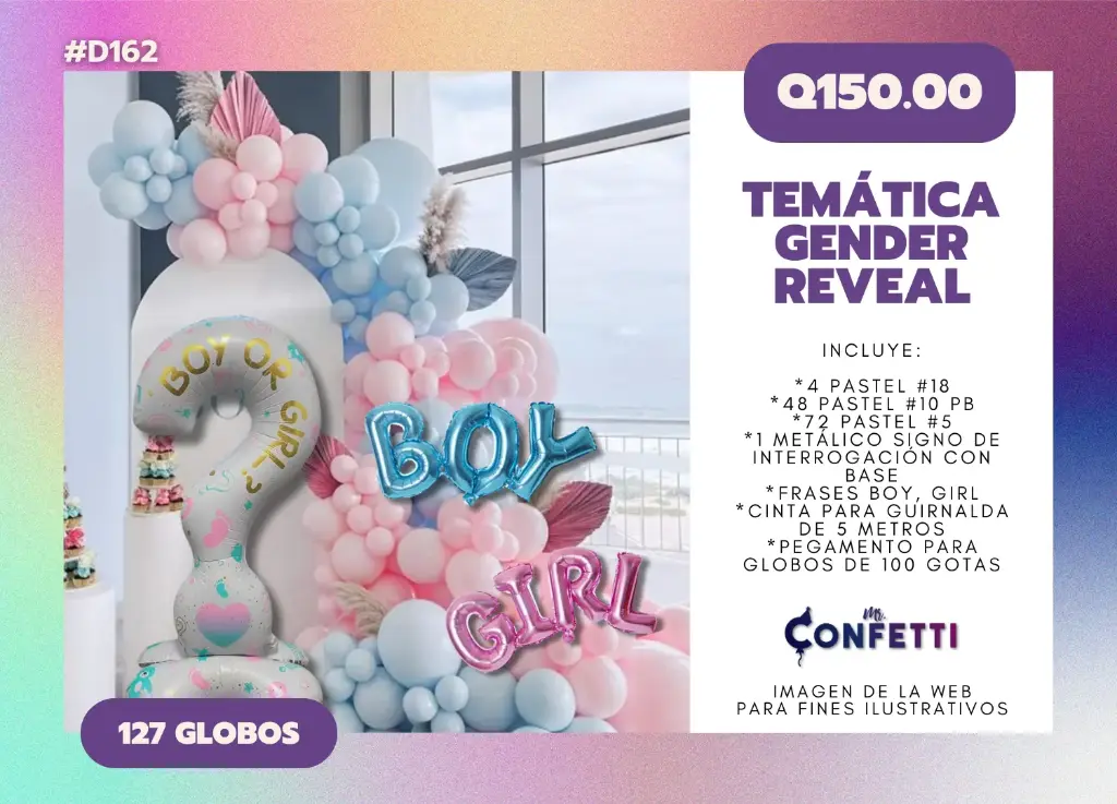 Set de Guirnalda Gender Reveal #D162
