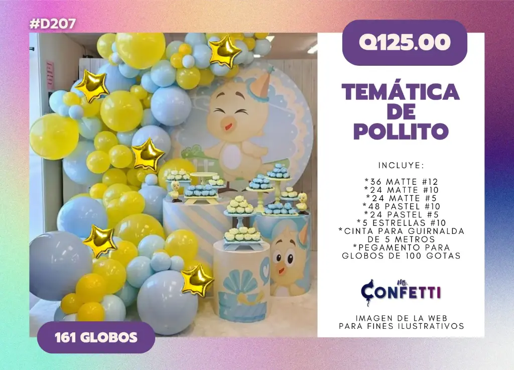 Set de Guirnalda Pollito #D207