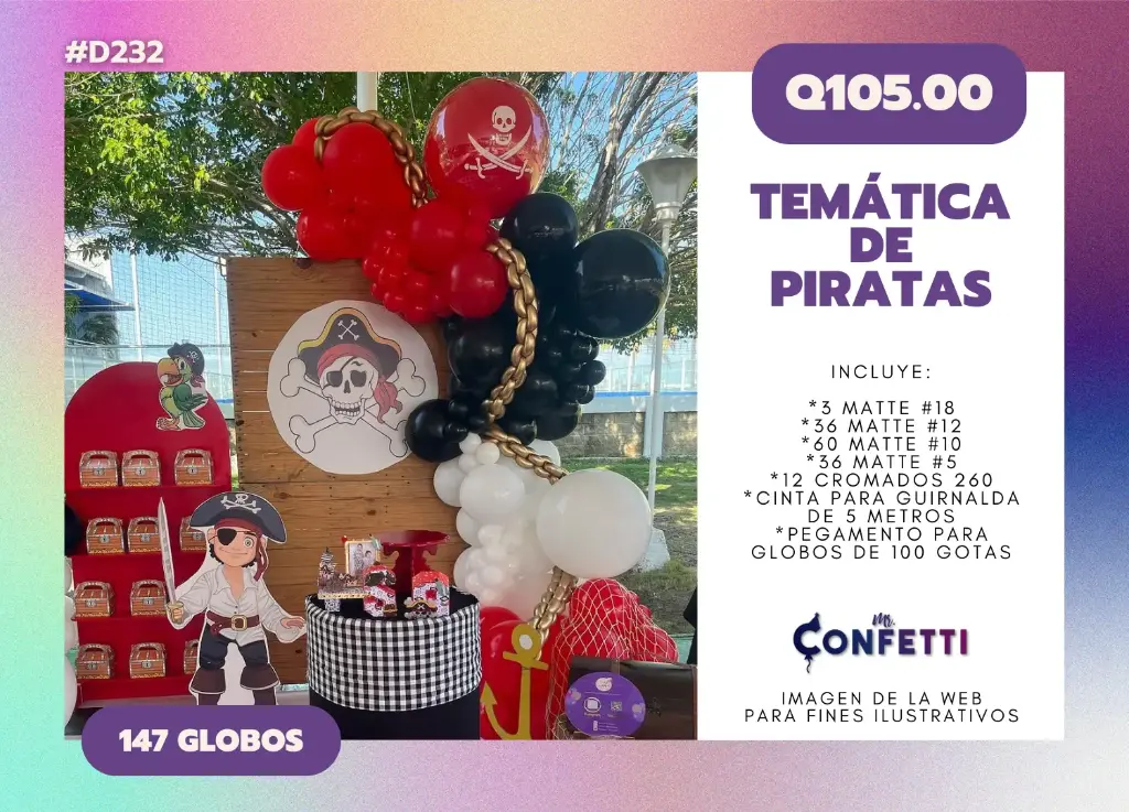 Set de Guirnalda Piratas #D232