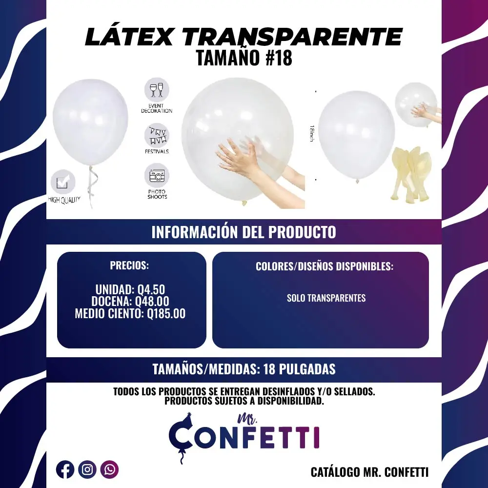 Látex Transparentes #18