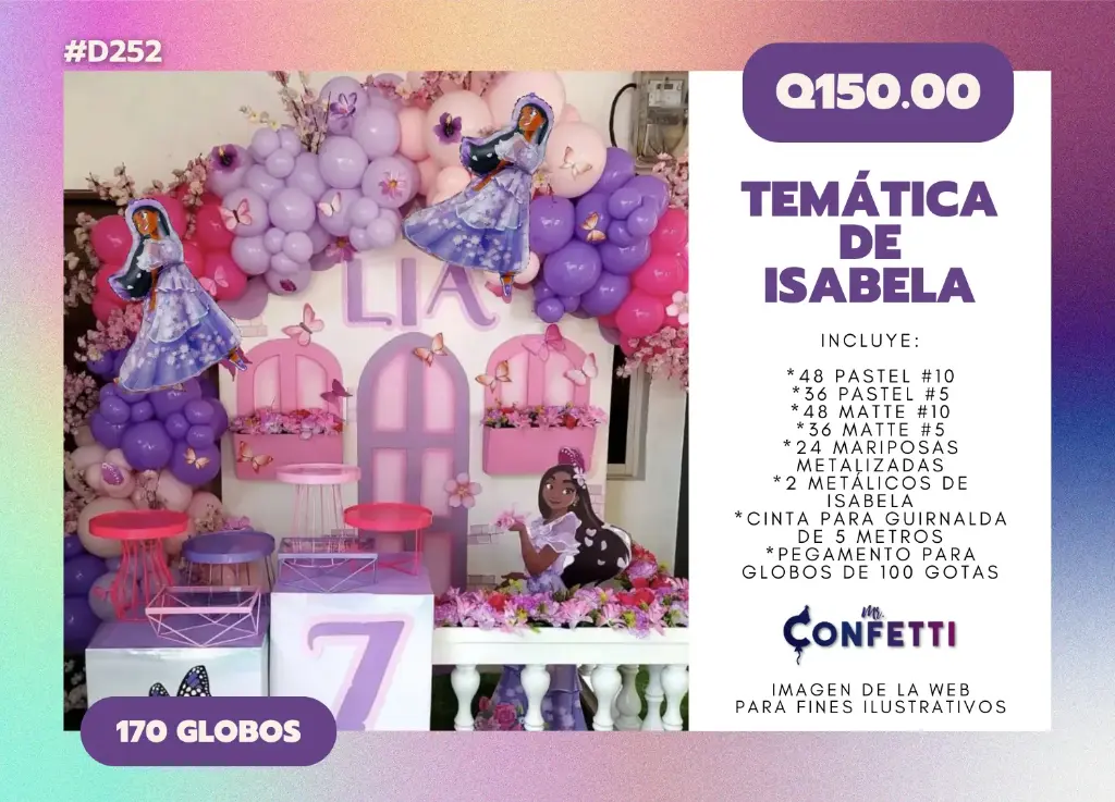 Set de Guirnalda Isabella de Encanto #D252