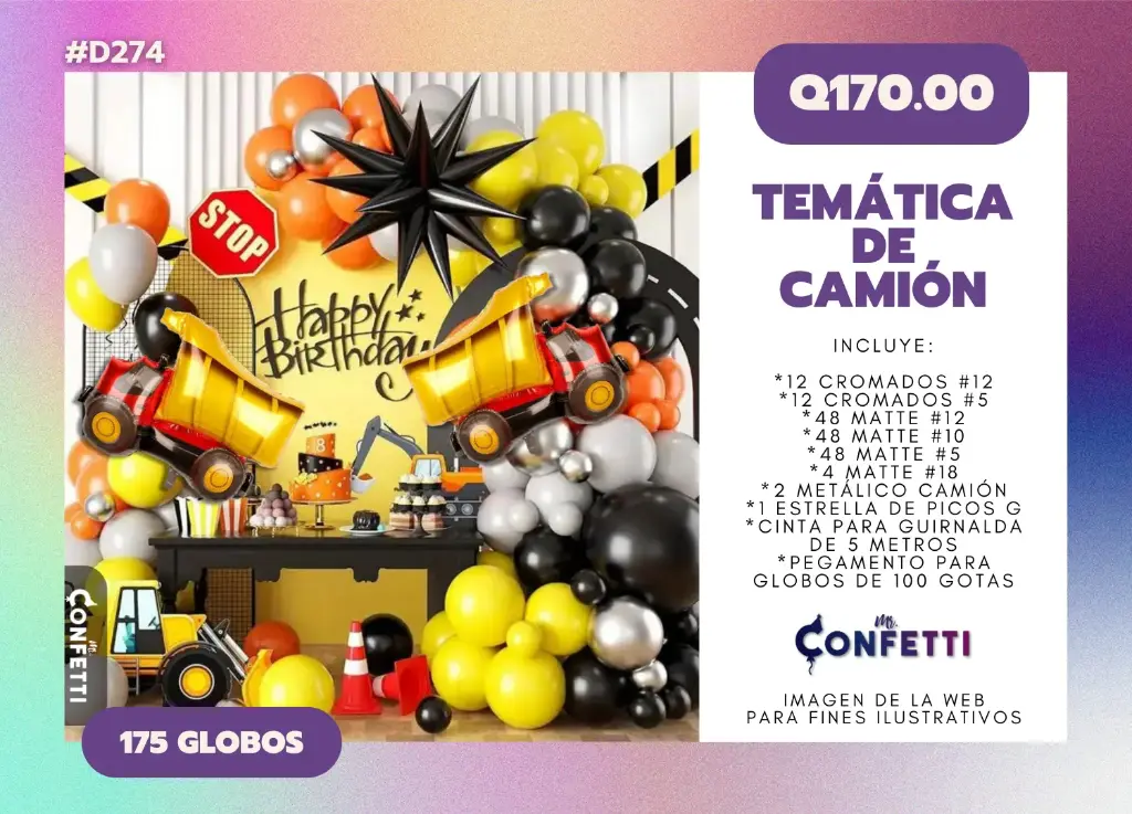 Set de Guirnalda Camión #D274