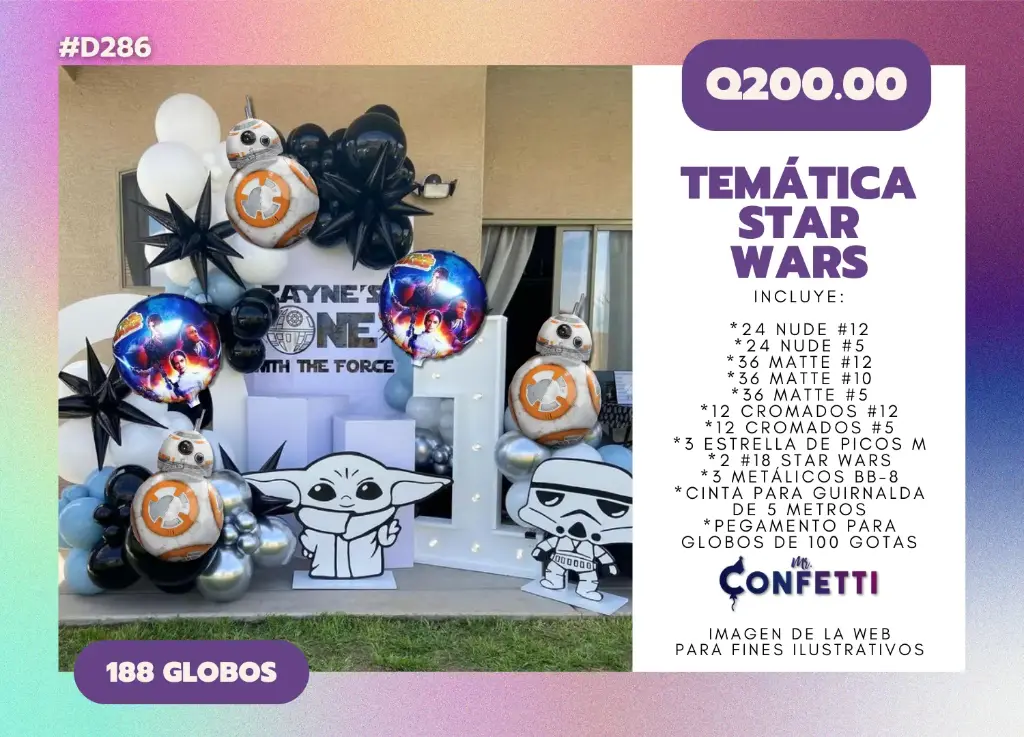 Set de Guirnalda Star Wars #D286