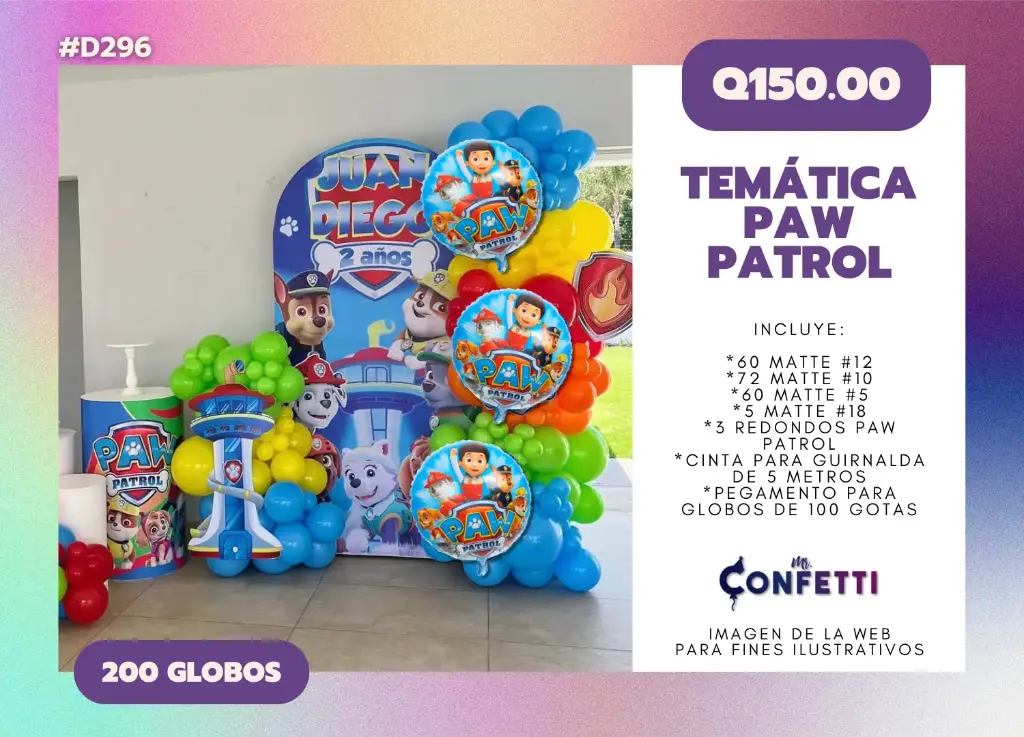 Set de Guirnalda Paw Patrol #D296