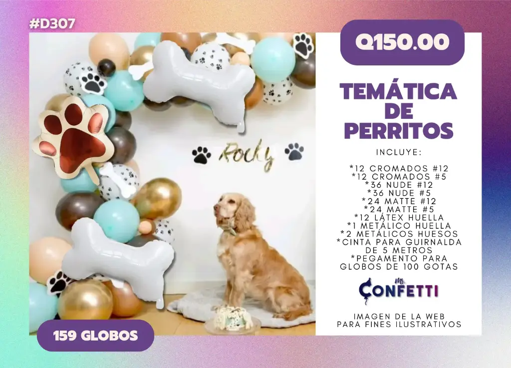 Set de Guirnalda Perritos #D307
