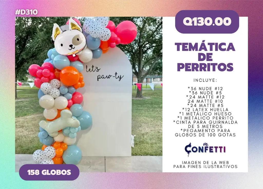 Set de Guirnalda Perritos #D310