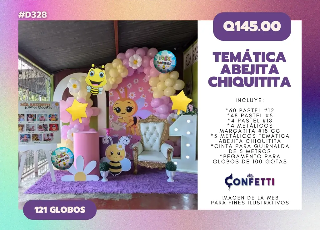 Set de Guirnalda Abejita Chiquitita #D328
