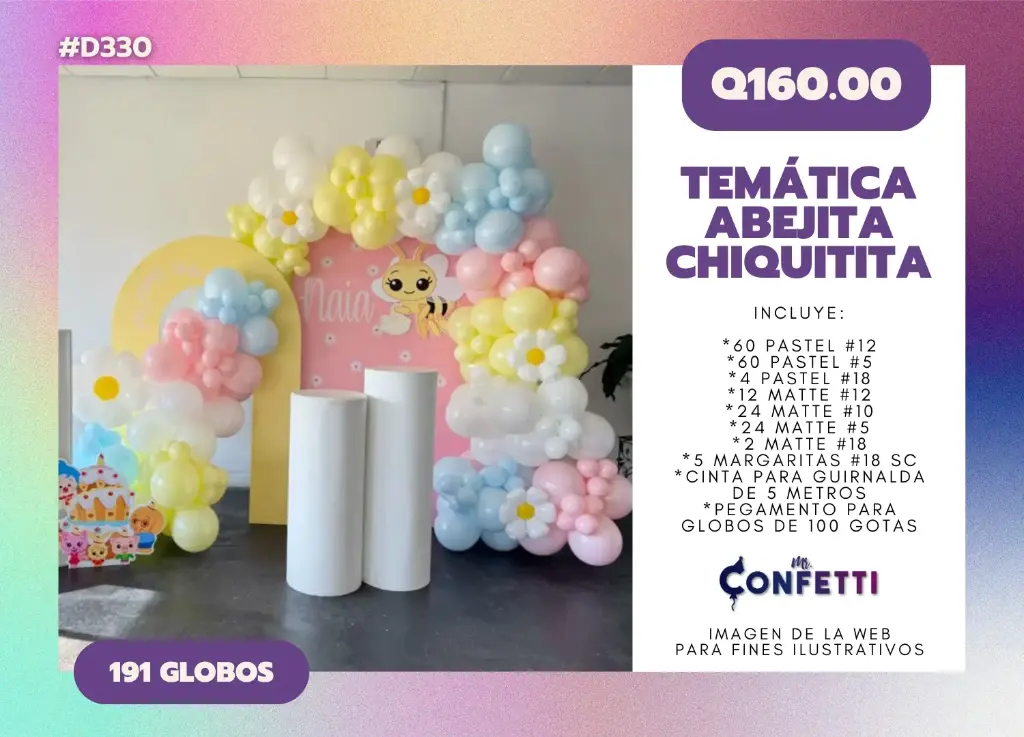 Set de Guirnalda Abejita Chiquitita #D330