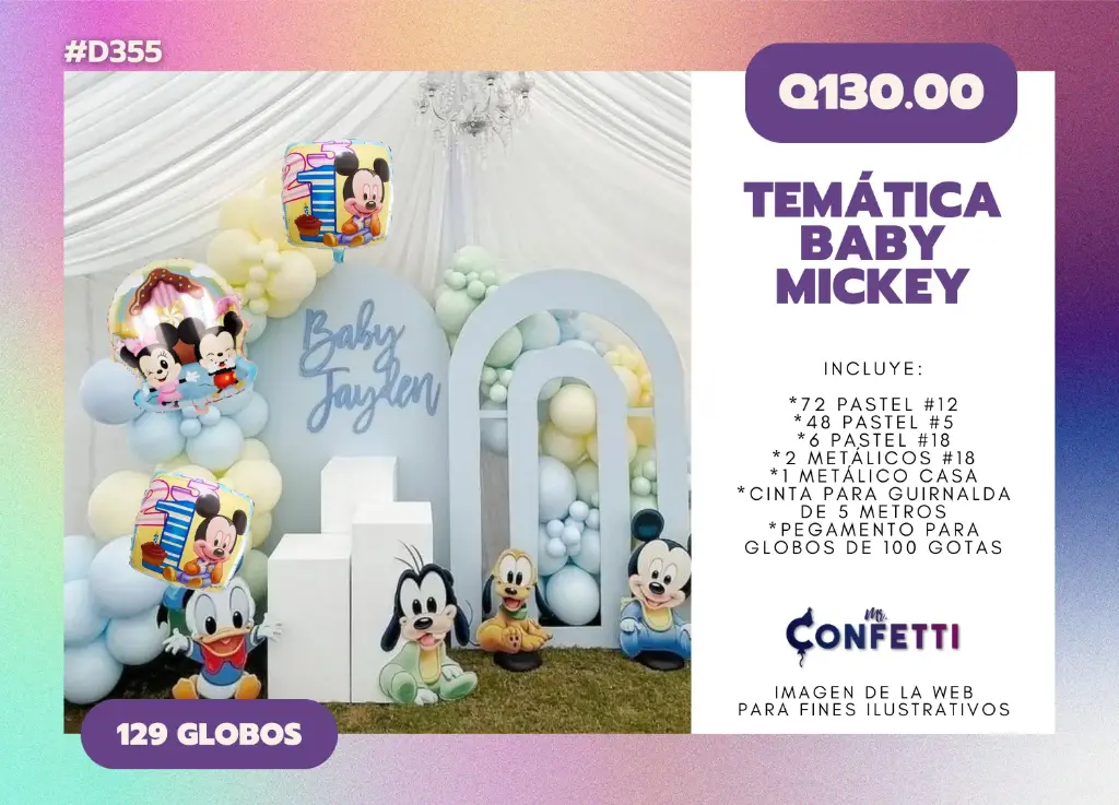 Set de Guirnalda Baby Mickey Mouse