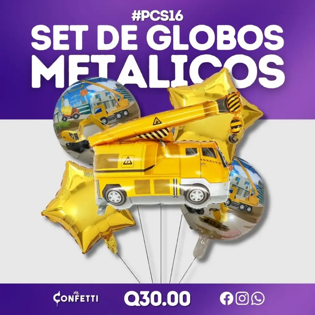 Set de 5 PCS Máquina Grúa #PCS16