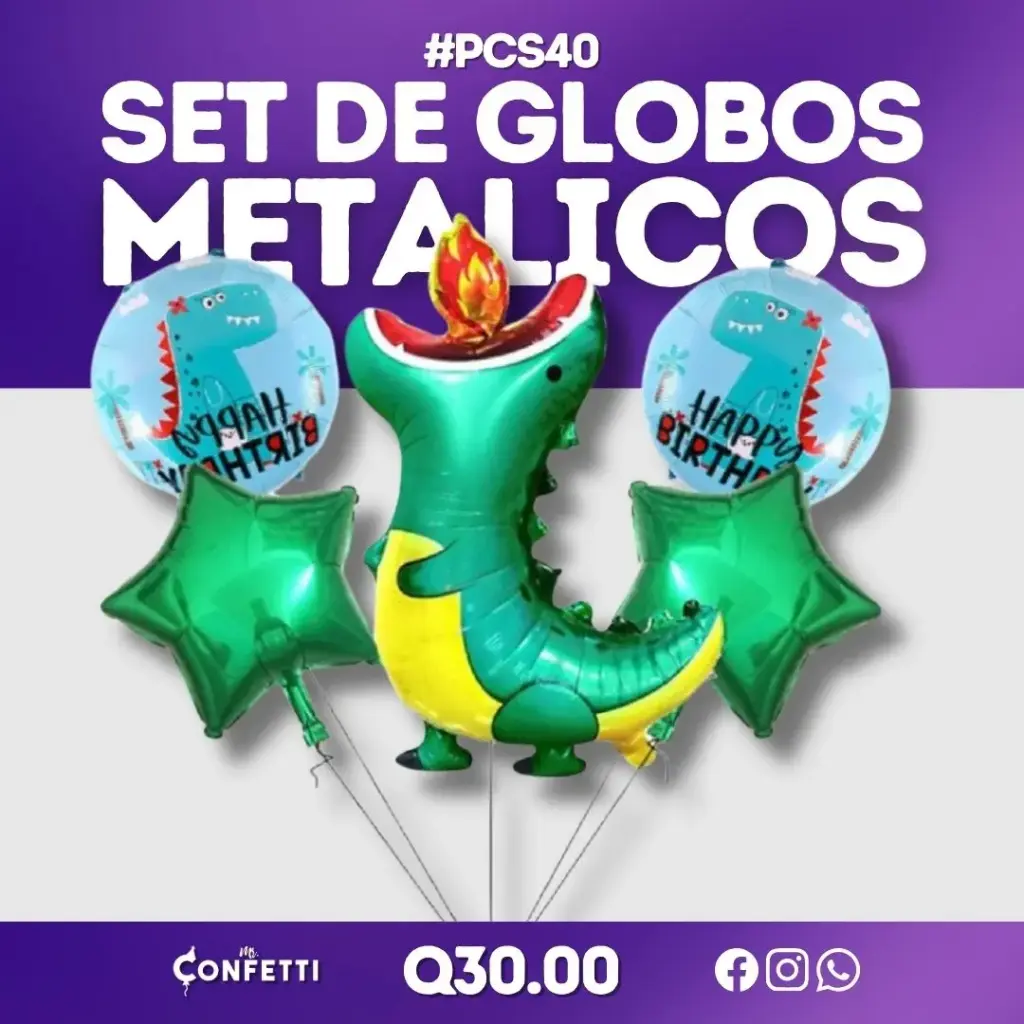Set de 5 PCS Dragon Verde #PCS40