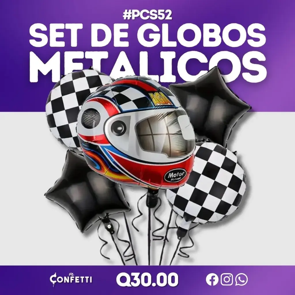 Set de 5 PCS Casco de Carreras #PCS52