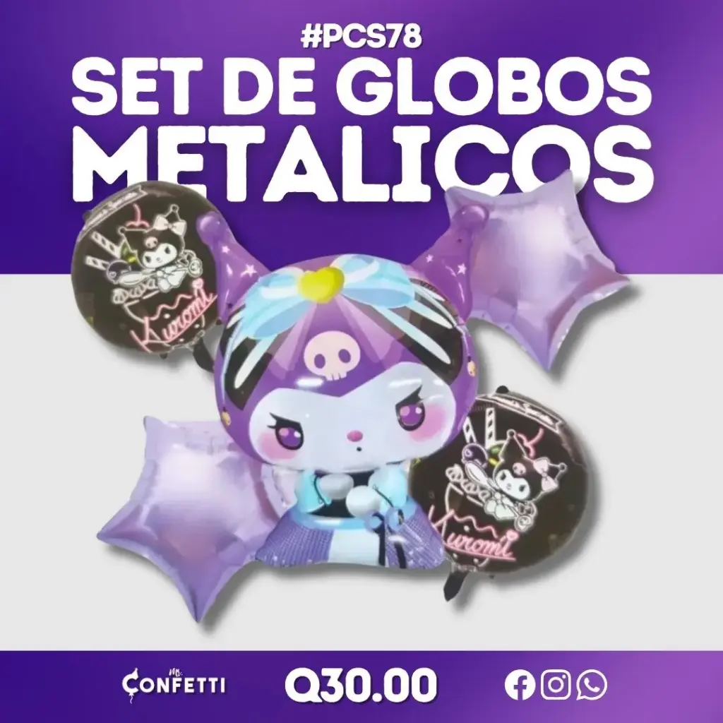 Set de 5PCS Kuromi #PCS78 (AGOTADO)