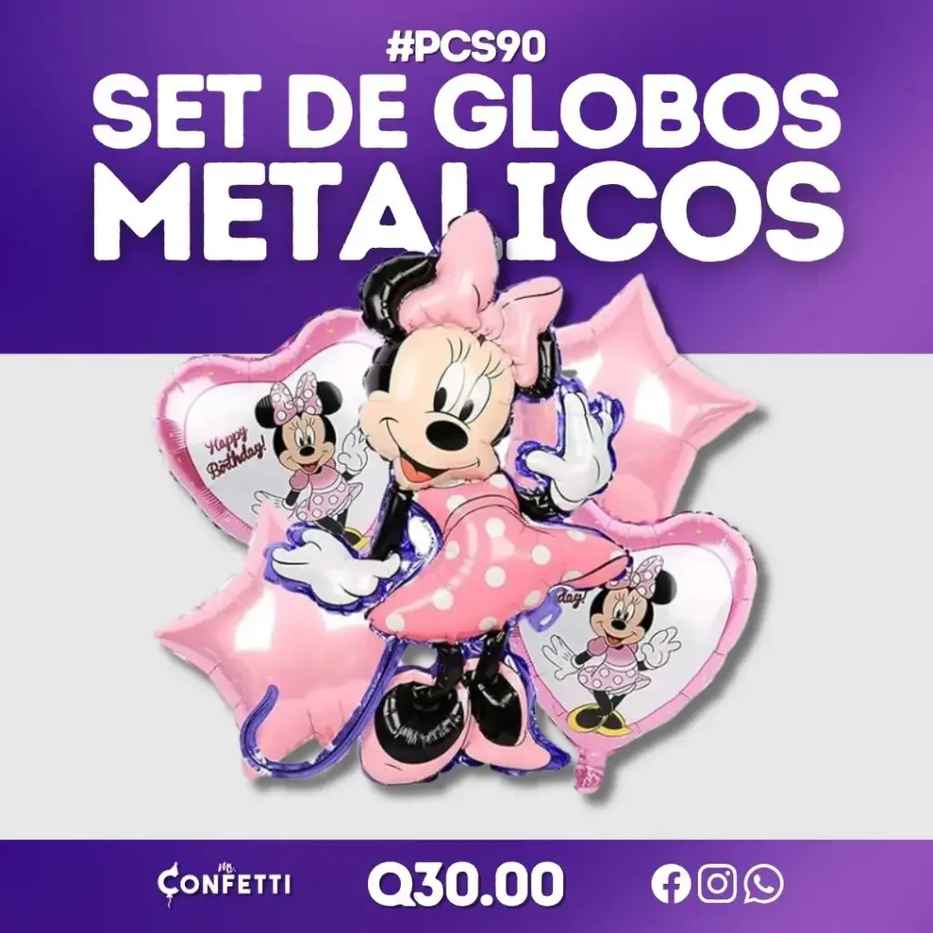 Set de 5PCS Minnie Mouse #PCS90