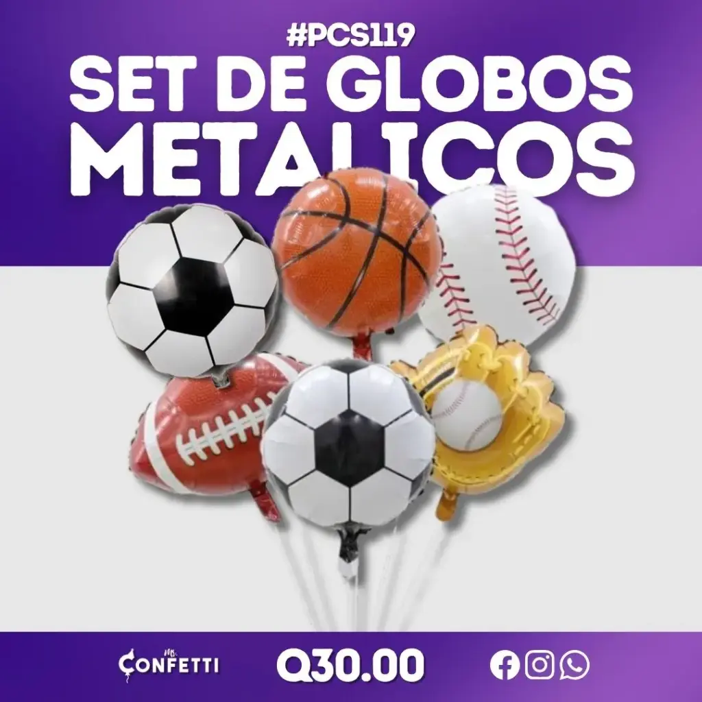 Set de 5PCS Deportes #PCS119