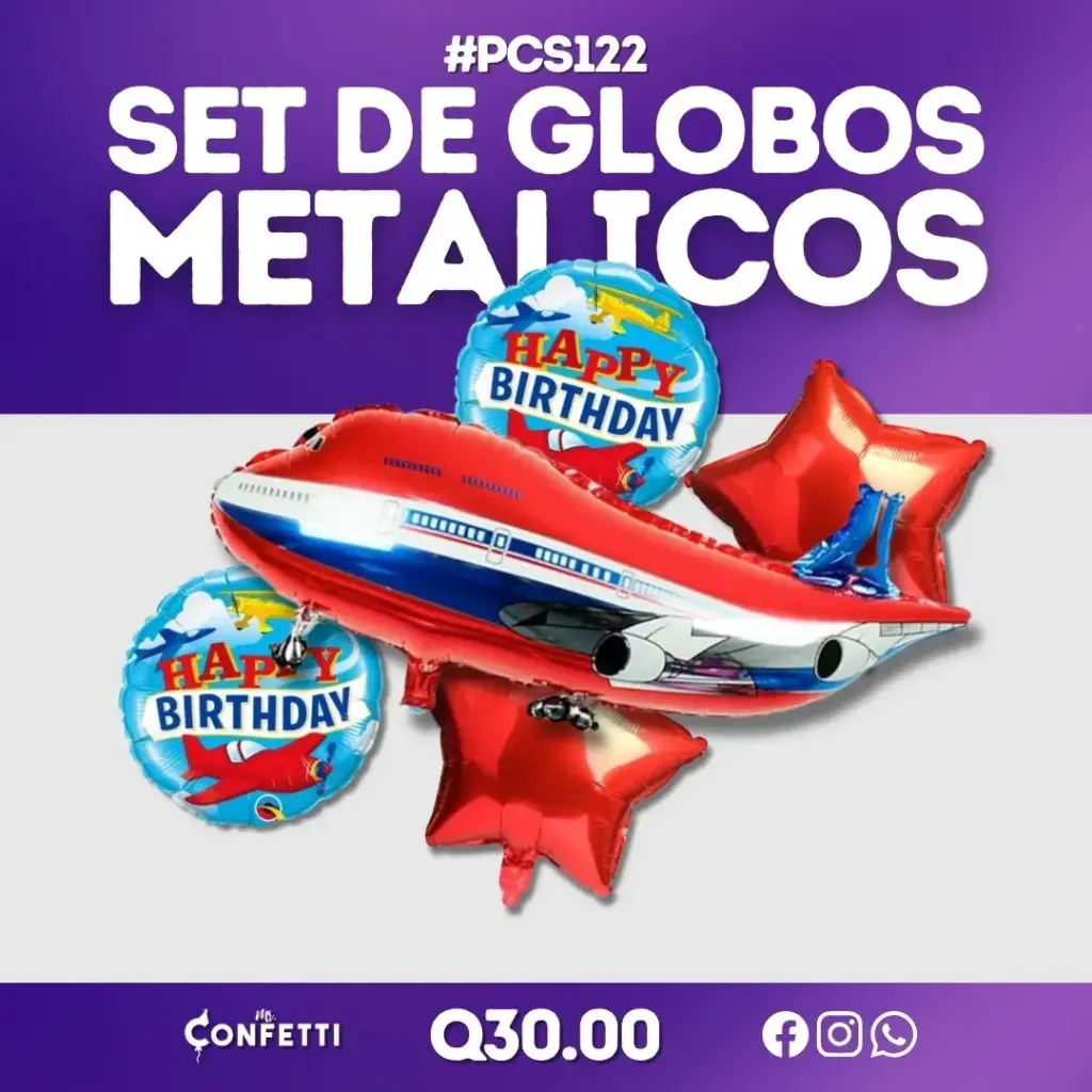 Set de 5PCS Avión #PCS122