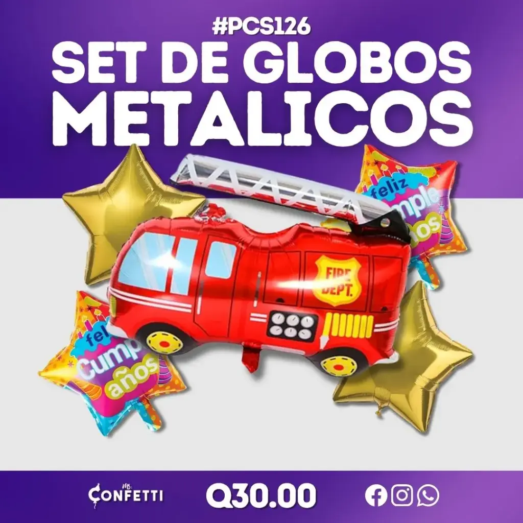 Set de 5PCS Bombero #PCS126