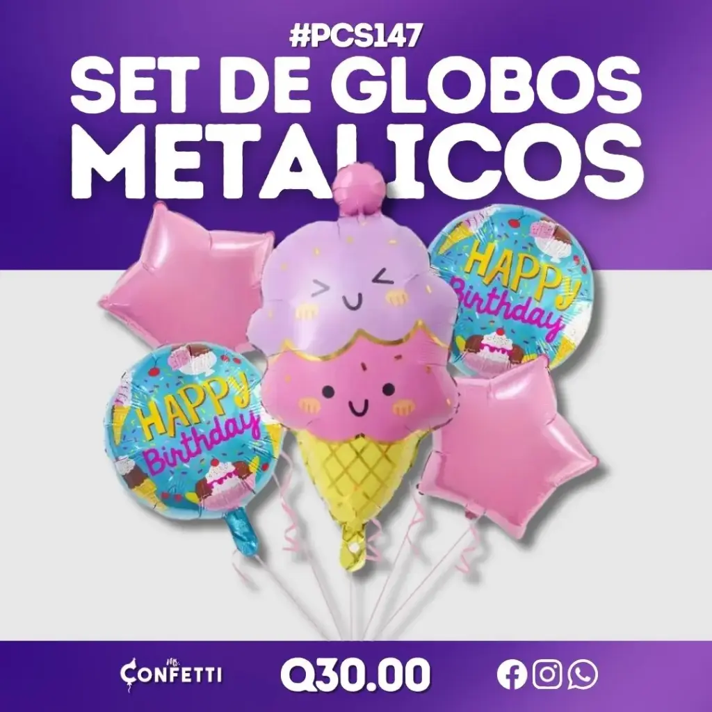 Set de 5PCS Postre Kawaii Helado #PCS147