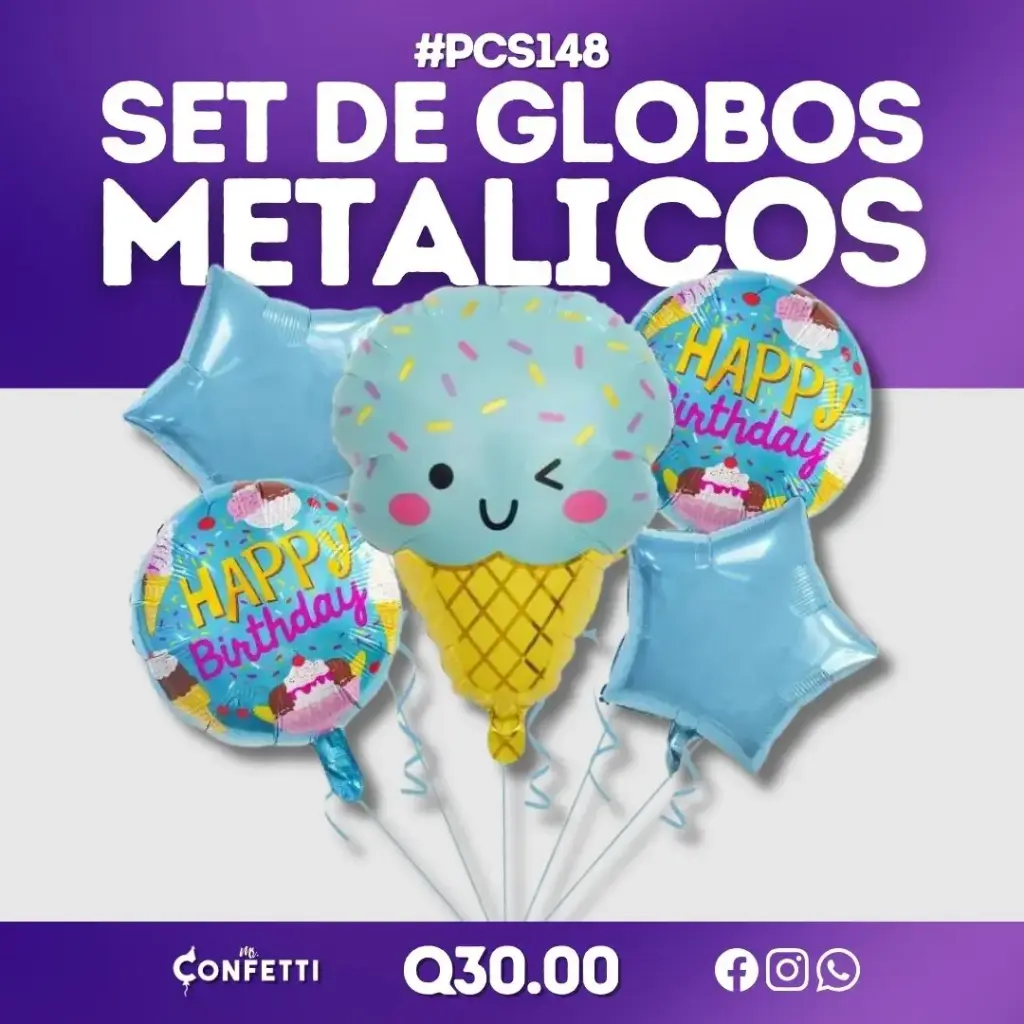Set de 5PCS Postre Kawaii Helado #PCS148