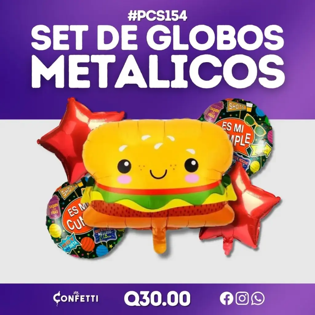 Set de 5PCS Hamburguesa #PCS154