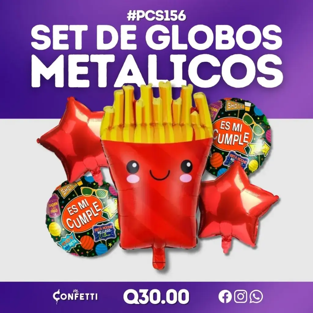 Set de 5PCS Papas Fritas #PCS156