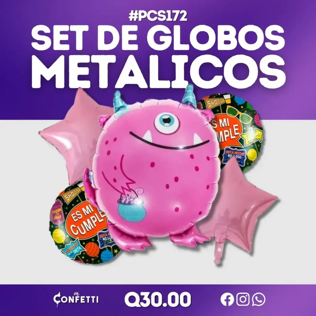 Set de 5PCS Monstruo #PCS172