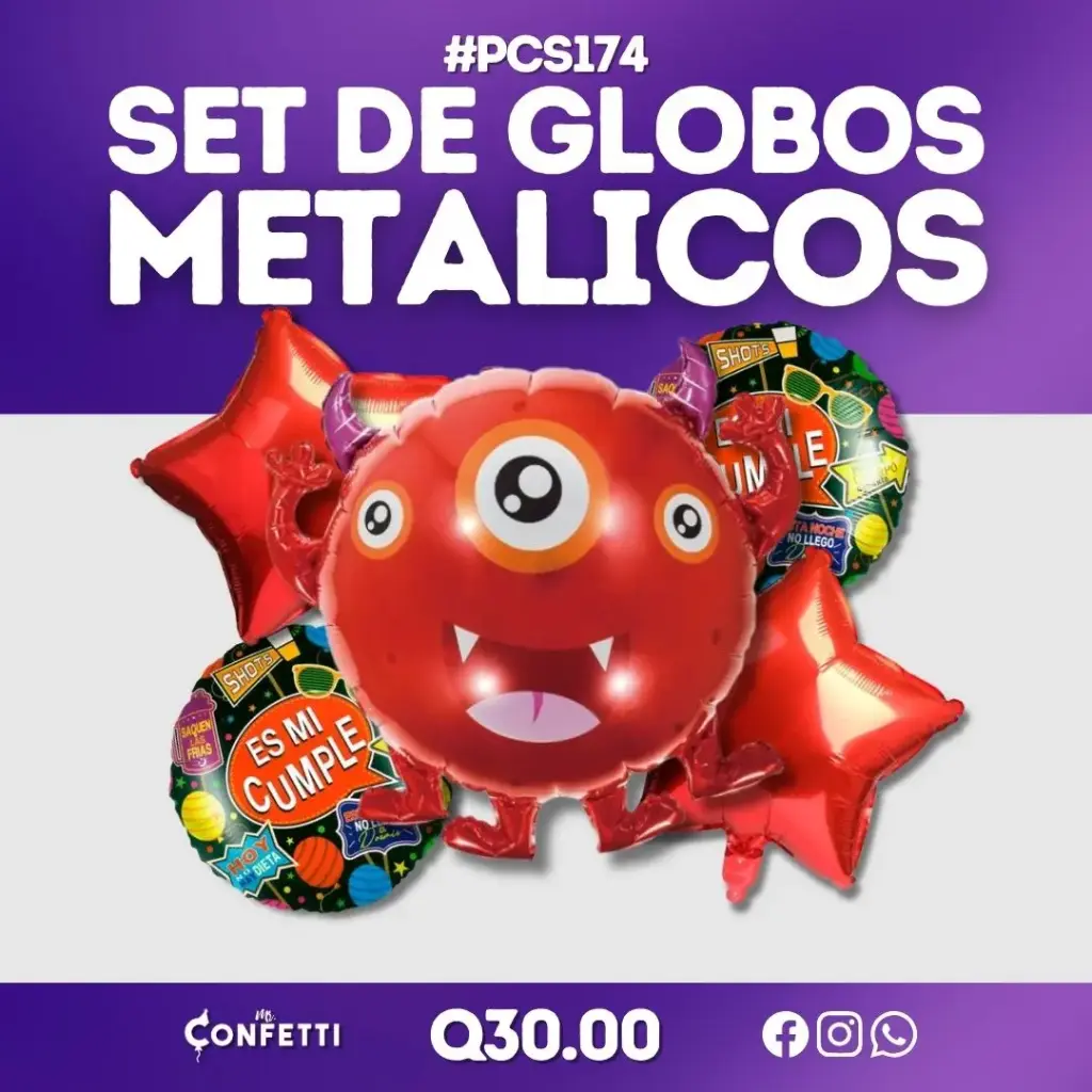 Set de 5PCS Monstruo #PCS174