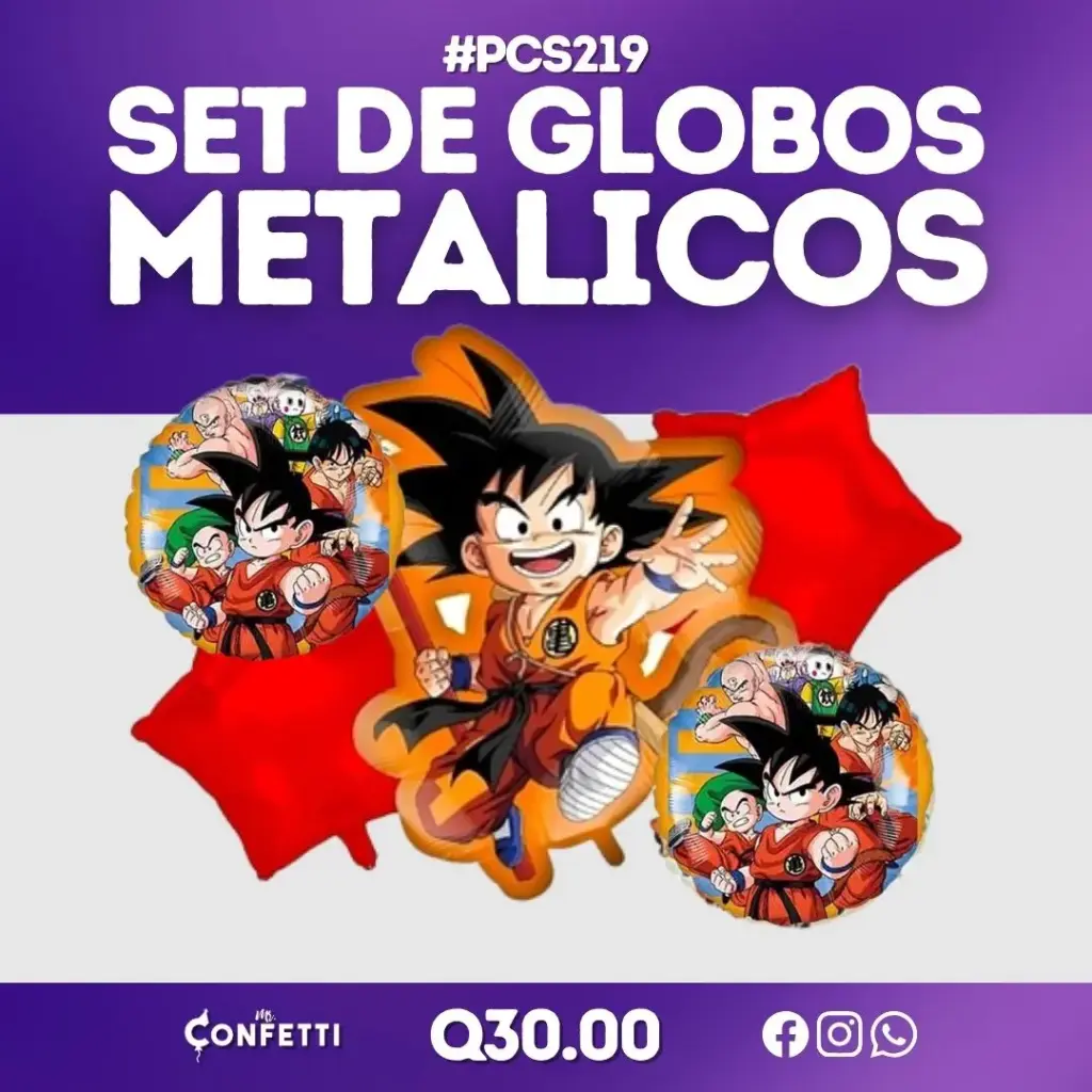 Set de 5PCS Goku #PCS219
