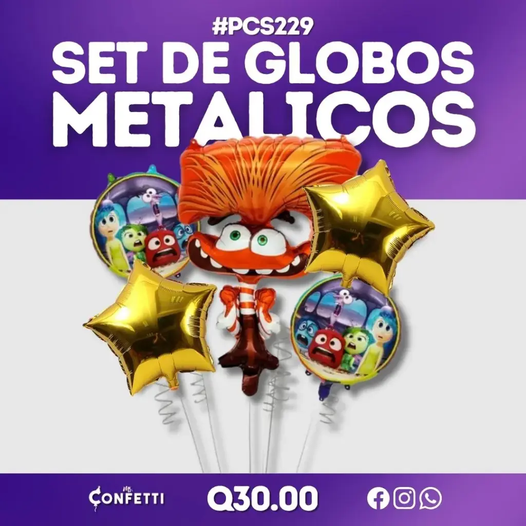 Set de 5PCS Intensamente Furia #PCS228