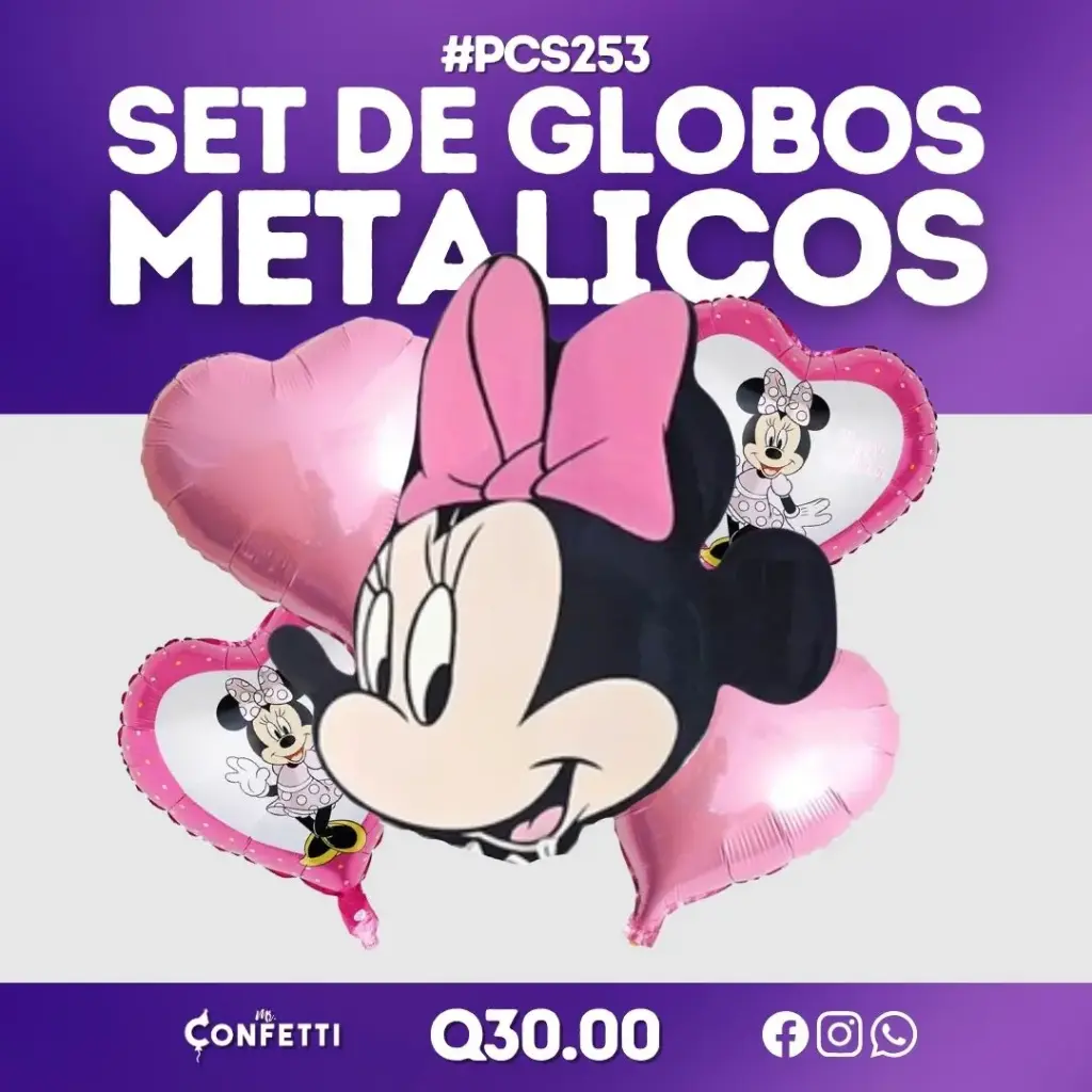 Set de 5PCS Minnie Mouse #PCS253