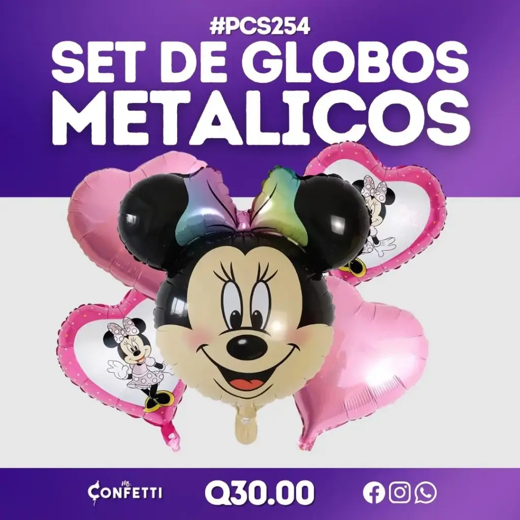 Set de 5PCS Minnie Mouse #PCS254