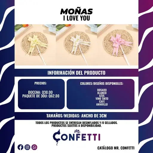 Moñas I Love You