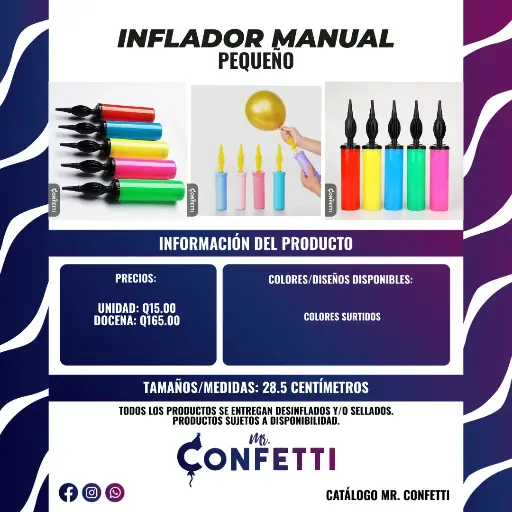 Inflador Manual Pequeño