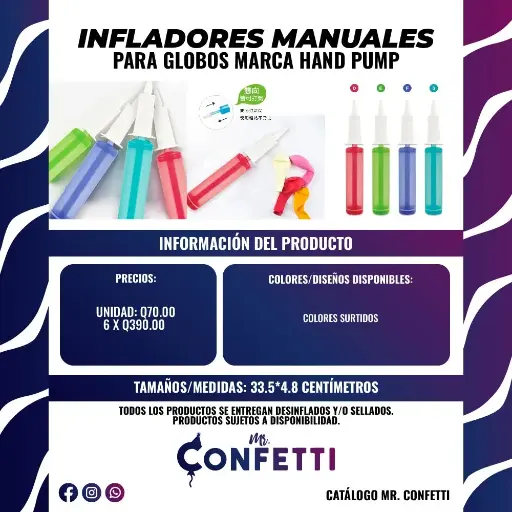 Inflador Manual HAND PUMP