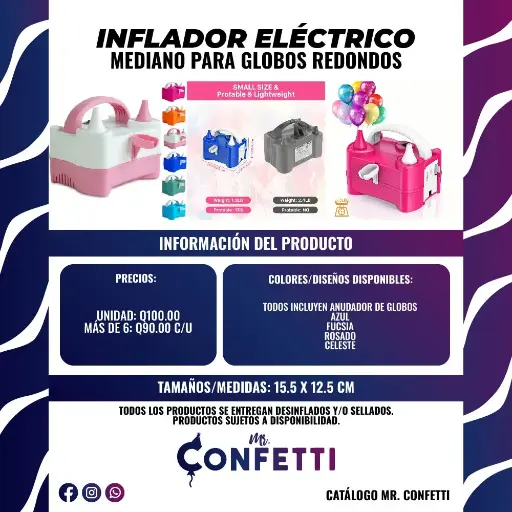 Inflador Eléctrico Mediano