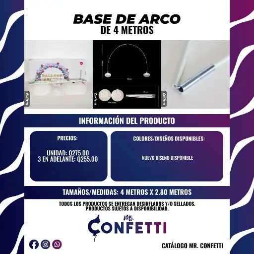Base de Arco de 4 Metros