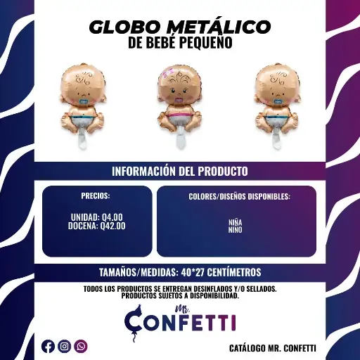 Metálico de Bebé Pequeño