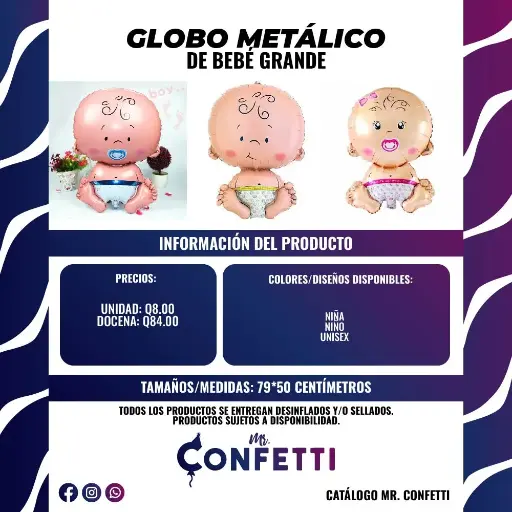 Metálico de Bebé Grande