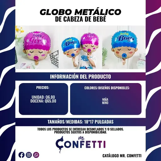 Metálicos de Cabeza de Bebé