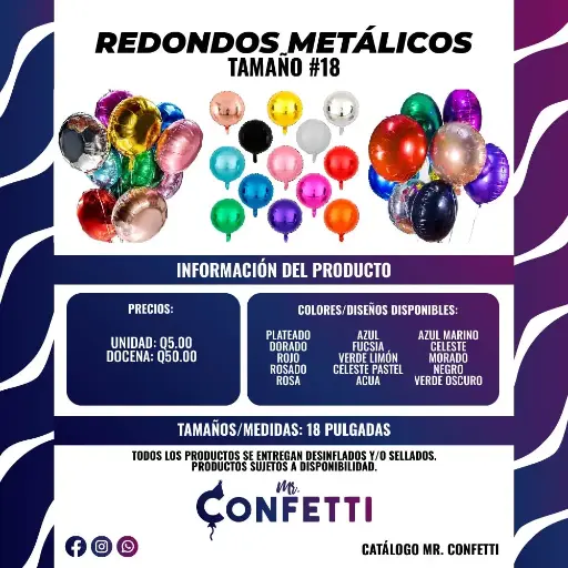 Metálicos Redondos #18