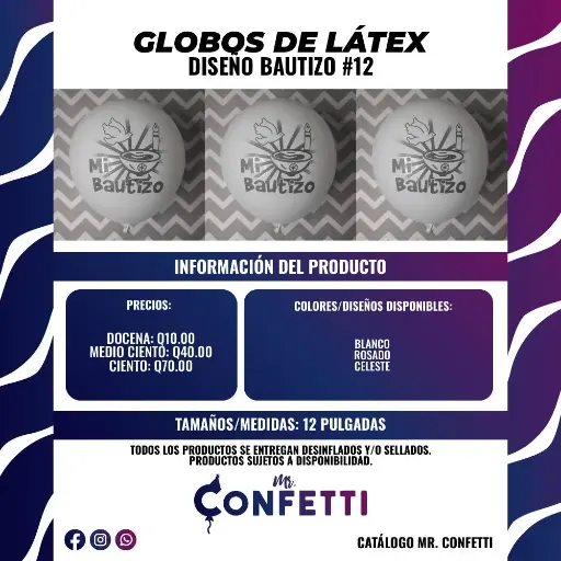 Látex #12 Mi Bautizo