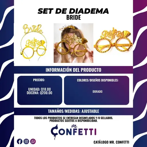 Set de Diadema Bride