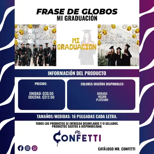 Frase Metálica Mi Graduación