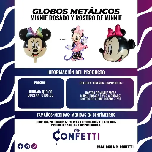 Metálicos de Minnie Rosado