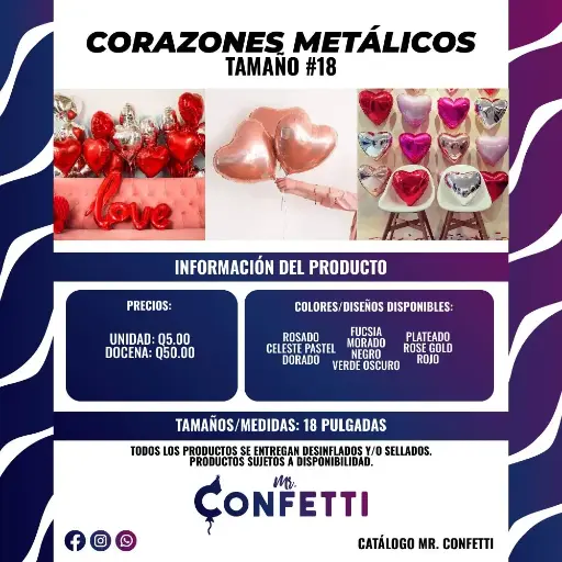 Metálico de Corazón #18