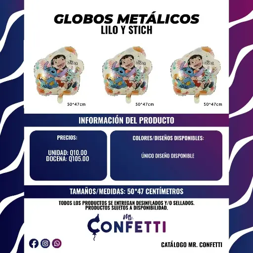 Metálicos de Lilo y Stich
