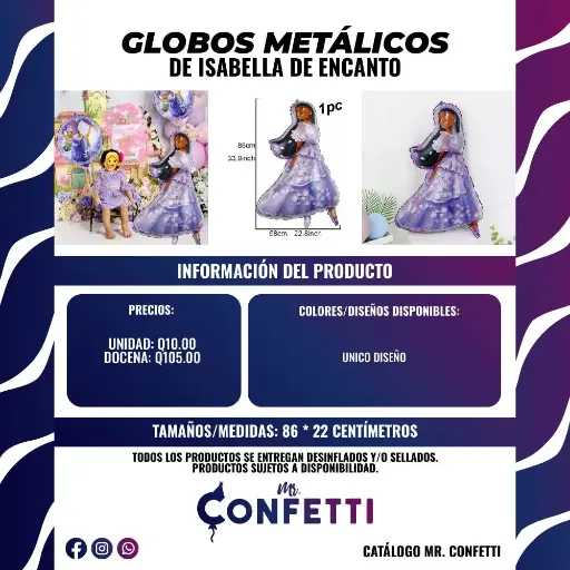 Metálicos de Isabella Encanto